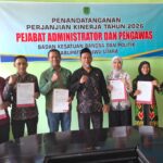 Tekankan Disiplin ASN, Bakesbangpol Gelar Penandatanganan Perjanjian Kinerja dan Monev Triwulan III