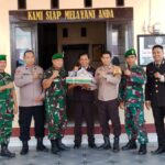 HUT Bhayangkara ke-80: Kapolsek Mappedeceng Terima Kunjungan jajaran Koramil 1403-11/Masamba