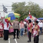 Polsek Bone-Bone Amankan Carnaval Budaya dan Gerak Jalan HUT RI ke-81 di Tana Lili